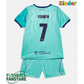 Barcelona Fermin Lopez #7 Replik 3rd trikot Kinder 2026-27 Kurzarm (+ Kurze Hosen)
